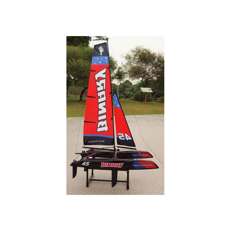 RTS red catamaran radio -controlled sailboat | Scientific-MHD