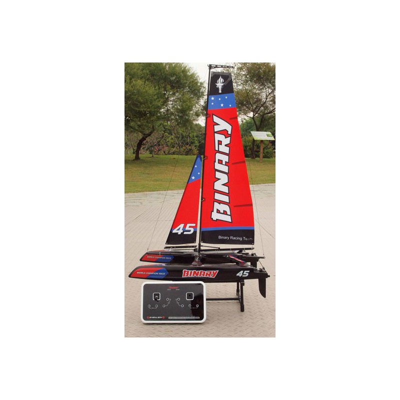 RTS red catamaran radio -controlled sailboat | Scientific-MHD