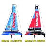RTS red catamaran radio -controlled sailboat | Scientific-MHD