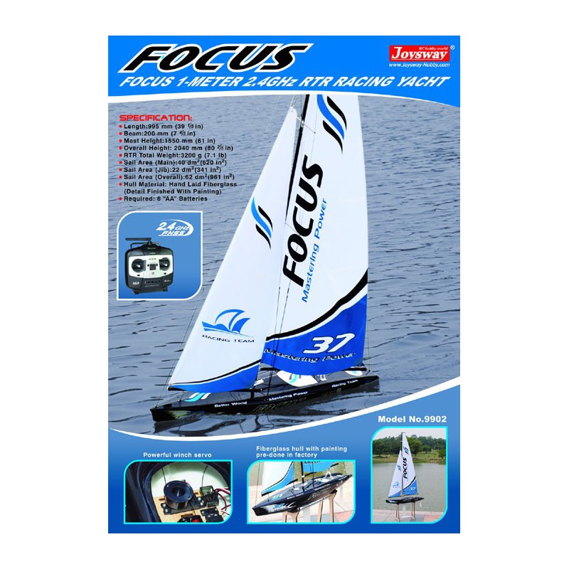Focus Yacht 1m RTS radio -controlled sailboat | Scientific-MHD