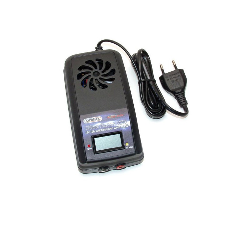 Charger for accusation for radiocomaded device power supply 12V 10A + LCD | Scientific-MHD