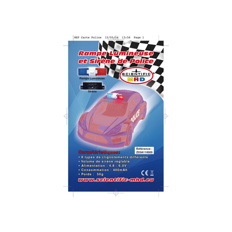 Gyro and Siren Police radio -controlled car accessories | Scientific-MHD