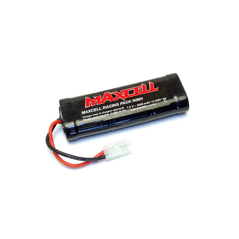 NIMH battery for radio controlled aircraft pack accusations 7.2V 2000 ma | Scientific-MHD