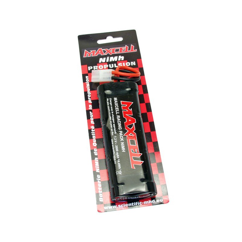 NIMH battery for radio controlled aircraft pack accusations 7.2V 2000 ma | Scientific-MHD