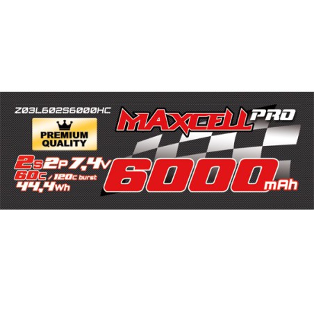 LIPO battery for radio -controlled lipo 60C 2S 6000 MA HC | Scientific-MHD
