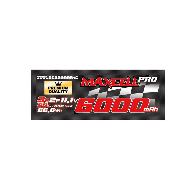 LIPO battery for radio -controlled lipo 60C 3S 6000 MA HC | Scientific-MHD