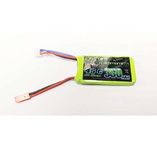 Lipo bati for radio controlled lipo black lithium 350mAh 45c 2s | Scientific-MHD