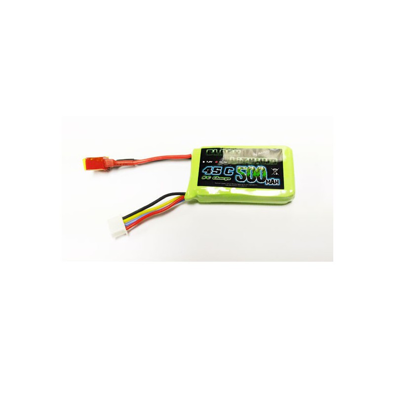 Lipo bati for radio -controlled lipo black lithium 500mAh 45c 3s | Scientific-MHD