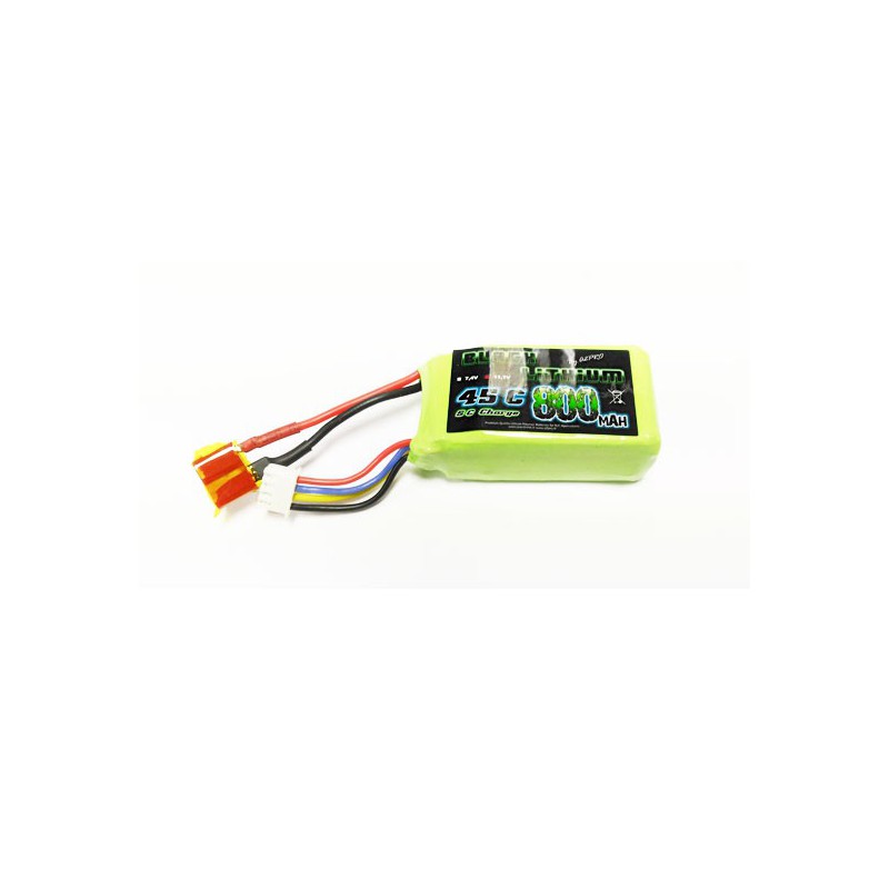 Lipo bati for radio controlled lipo black lithium 800mAh 45c 3s | Scientific-MHD