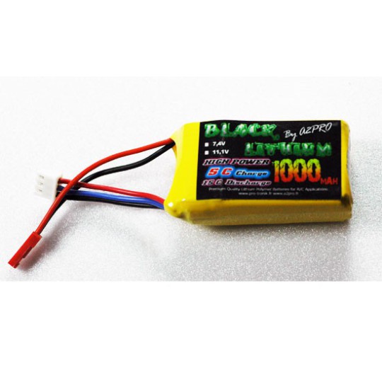Lipo bati for radio -controlled lipo black lithium 1000mAh 15c 3s | Scientific-MHD