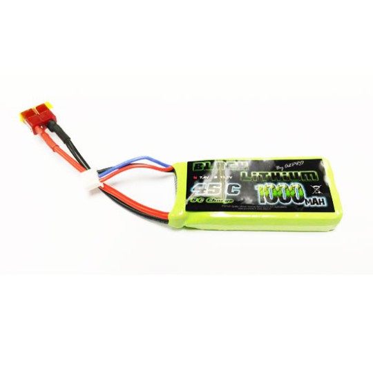 Lipo battery for radio -controlled lipo black lithium 1000mAh 45c 2s Dean | Scientific-MHD