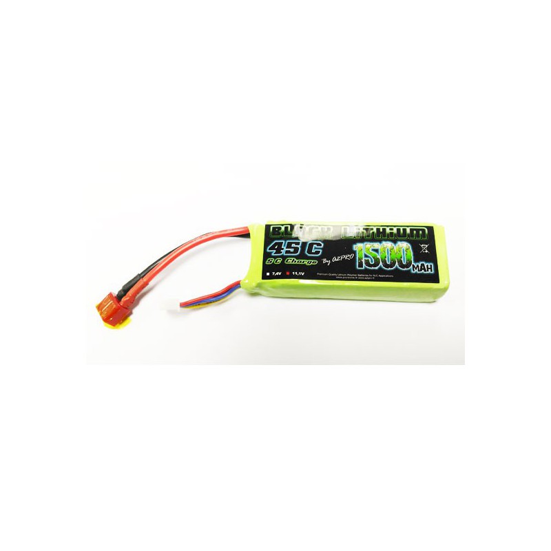 LIPO battery for radio -controlled lipo black lithium 1500mAh 45c 3s | Scientific-MHD