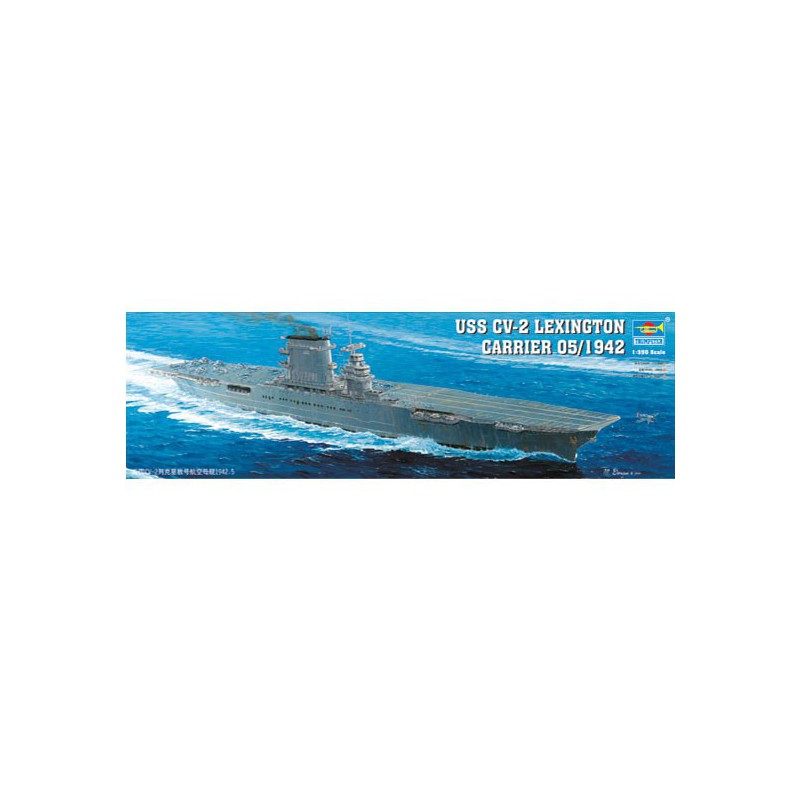 US lexington CV-2 plastic boat model | Scientific-MHD