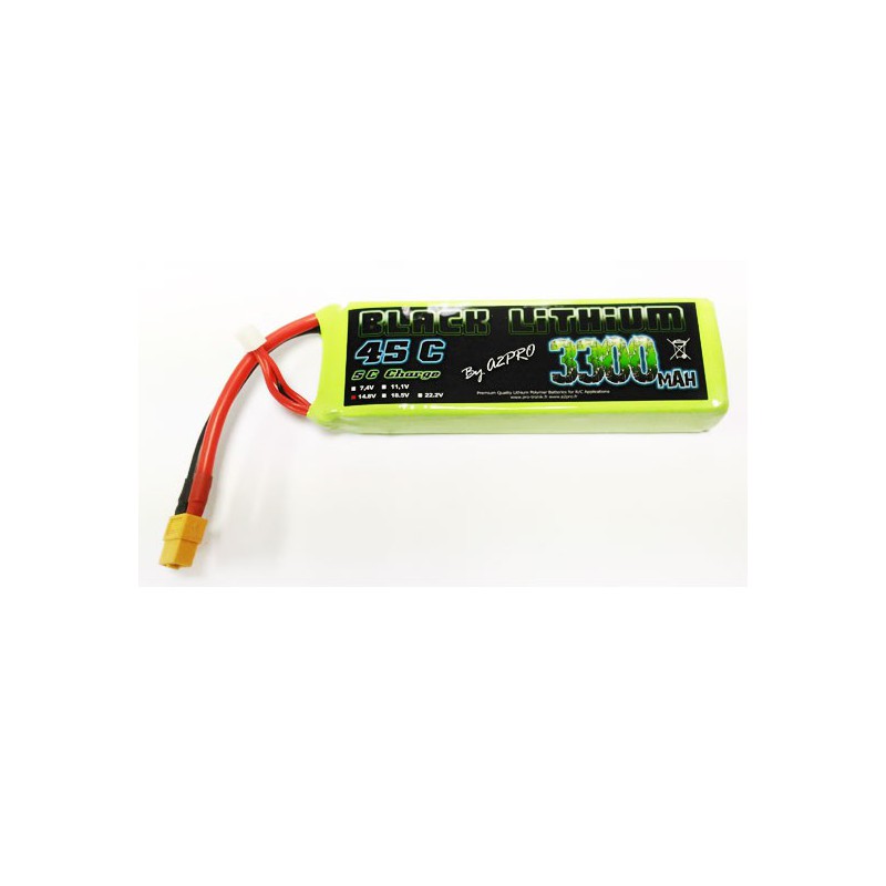 LIPO battery for radio -controlled lipo black lithium 3300MAH 45C 4S | Scientific-MHD