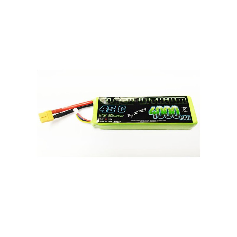 Lipo bati for radio -controlled lipo black lithium 4000mAh 45c 3s | Scientific-MHD