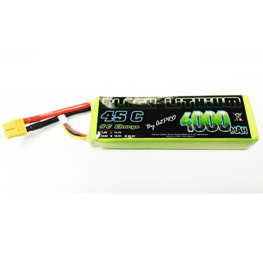 Lipo bati for radio -controlled lipo black lithium 4000mAh 45c 3s | Scientific-MHD