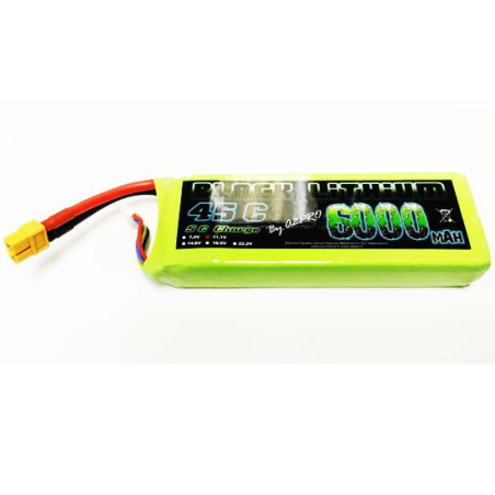 Lipo bati for radio -controlled lipo black lithium 6000mAh 45c 3s | Scientific-MHD