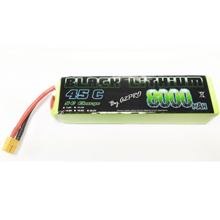 Lipo bati for radio -controlled lipo black lithium 8000mAh 45c 4S | Scientific-MHD