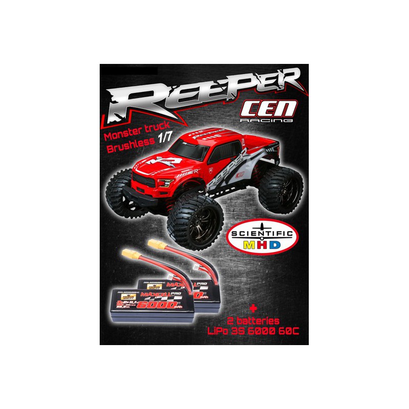 Radiocommandeous electric car combo reeper / lipo 60c | Scientific-MHD
