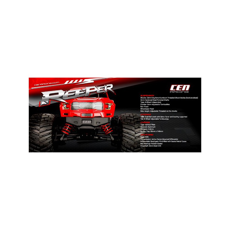 Radiocommandeous electric car combo reeper / lipo 60c | Scientific-MHD