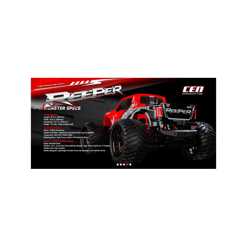 Radiocommandeous electric car combo reeper / lipo 60c | Scientific-MHD