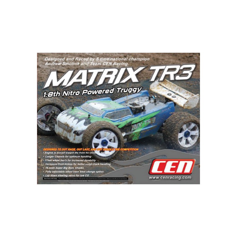Matrix radio -controlled thermal car TR3 RTR 1/8 | Scientific-MHD