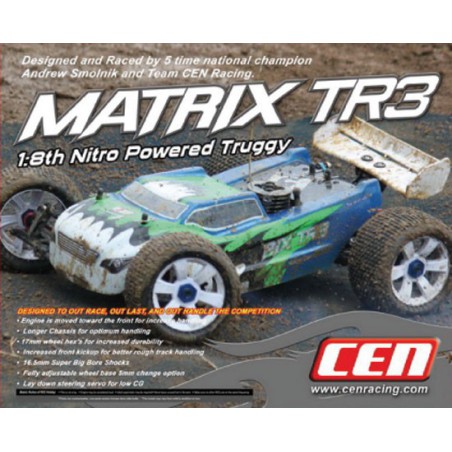 Matrix radio -controlled thermal car TR3 RTR 1/8 | Scientific-MHD