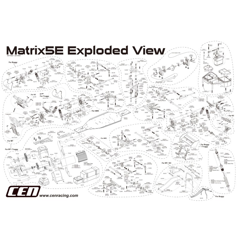 Electric car Matrix MT BL 1/5 4WD | Scientific-MHD