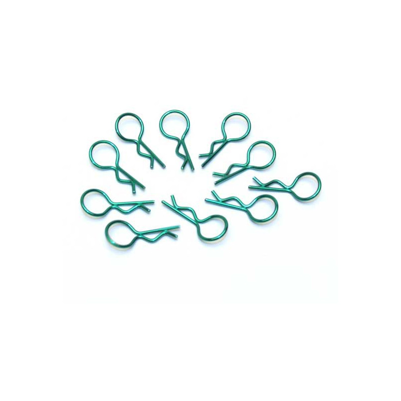 Radio -controlled car accessories 10 Middle green clips | Scientific-MHD
