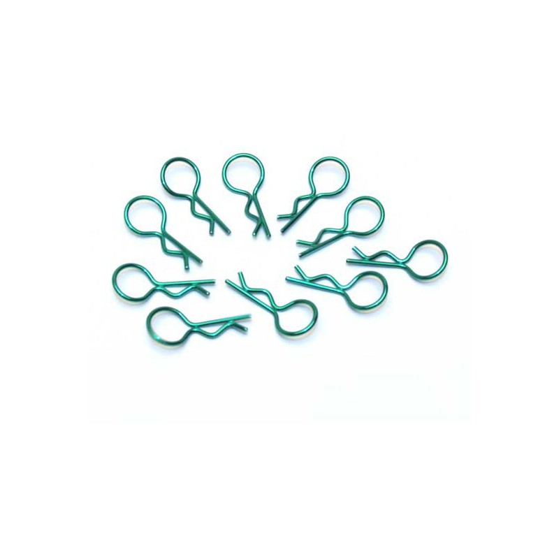Radio -controlled car accessories 10 Middle green clips | Scientific-MHD