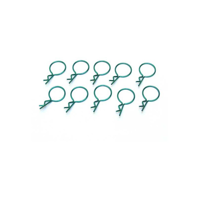 Radio -controlled car accessories 10 large green clips | Scientific-MHD