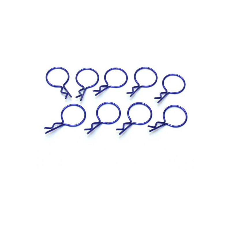 Radio -controlled car accessories 10 large blue clips | Scientific-MHD