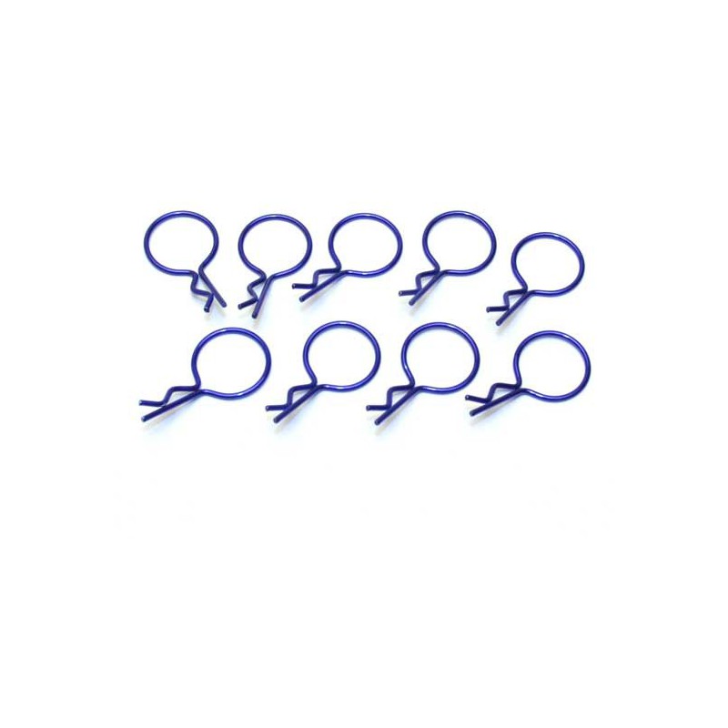 Radio -controlled car accessories 10 large blue clips | Scientific-MHD