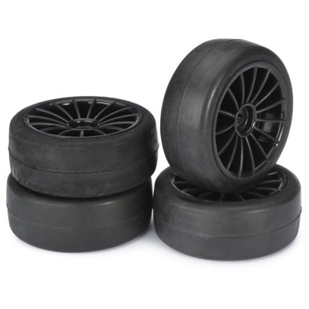 Radio -controlled car accessories Slick black 1/10 wheels | Scientific-MHD Radio -controlled car accessories Slick black 1/10 wheels | Scientific-MHD