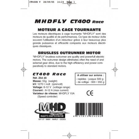 Radio electric motor CT400 ROCK CAGE | Scientific-MHD