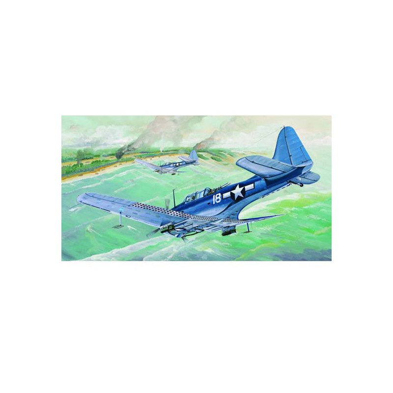 SBD-5/A-24B plastic plane model "Dauntless" | Scientific-MHD