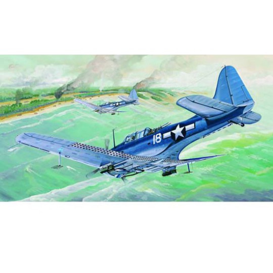 SBD-5/A-24B plastic plane model "Dauntless" | Scientific-MHD