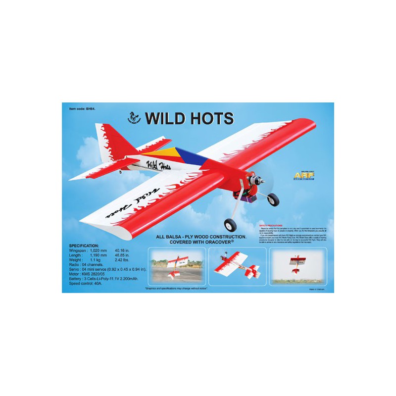 Wild HOTS EP ARF radio -controlled electrical planes | Scientific-MHD