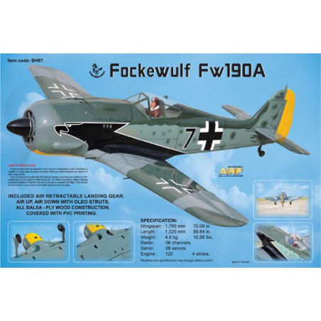 Radio -controlled thermal airplane Focke Wulf 120 GP ARF | Scientific-MHD Radio -controlled thermal airplane Focke Wulf 120 GP ARF | Scientific-MHD