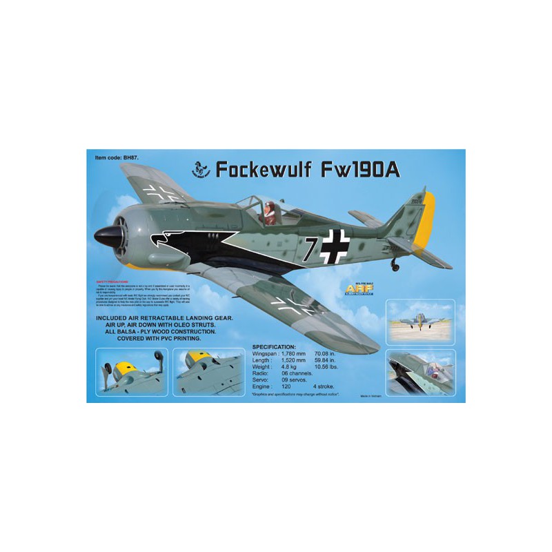 Radio -controlled thermal airplane Focke Wulf 120 GP ARF | Scientific-MHD