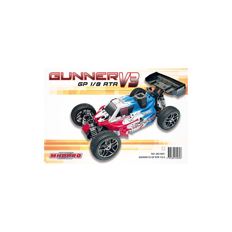 Gunner V3 GP RTR 1/8 A Thermal Car | Scientific-MHD