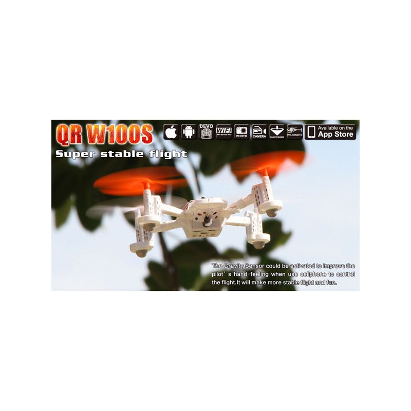 Radio -controlled drone for beginner drone QR 100WS Android Devo 4 Mode 1 | Scientific-MHD
