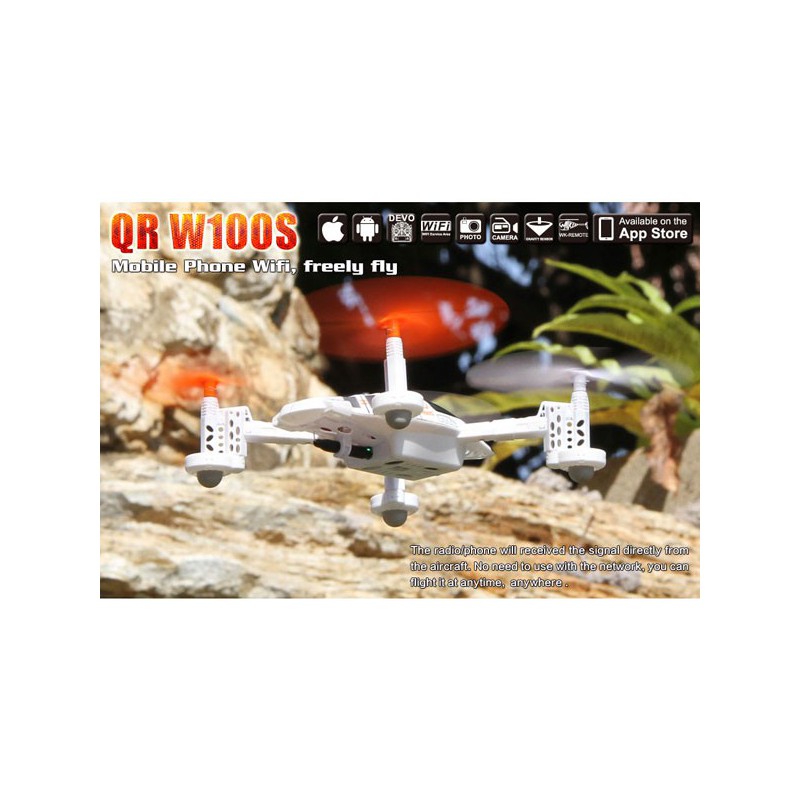 Radio -controlled drone for beginner drone QR 100WS Android Devo 4 Mode 1 | Scientific-MHD