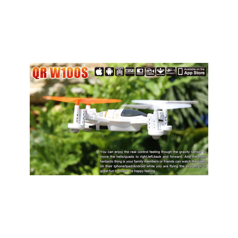 Radio -controlled drone for beginner drone QR 100WS Android Devo 4 Mode 1 | Scientific-MHD