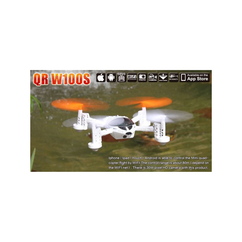 Radio -controlled drone for beginner drone QR 100WS Android Devo 4 Mode 1 | Scientific-MHD