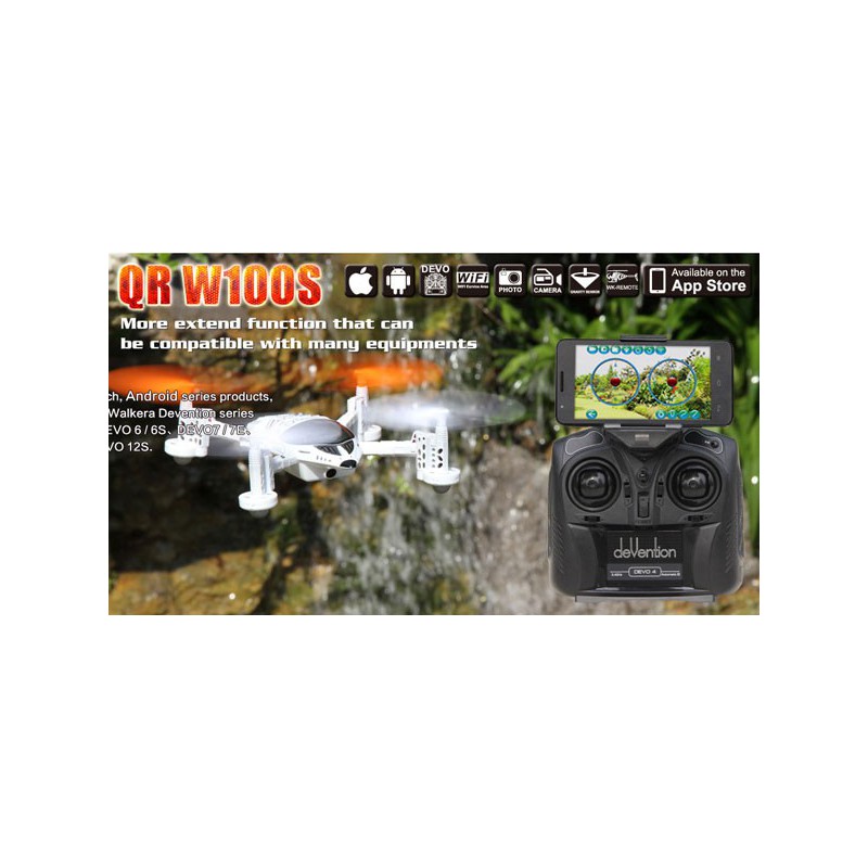 Radio -controlled drone for beginner drone QR 100WS Android Devo 4 Mode 1 | Scientific-MHD