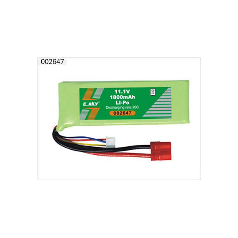 LIPO battery for radio -controlled lipo 1800MA 11.1V 20C B | Scientific-MHD
