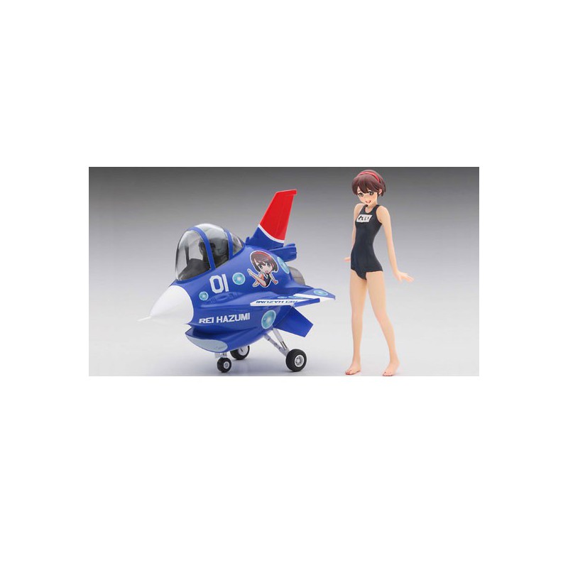 Egg Girls plastic plane model “Rei Hazumi” W/ F-2 | Scientific-MHD