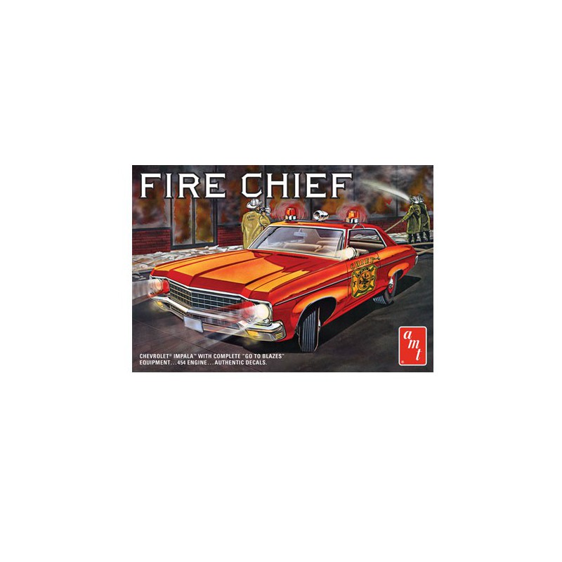 Plastic car model 1970 Chevy Impala Fire Chief 1/25 | Scientific-MHD