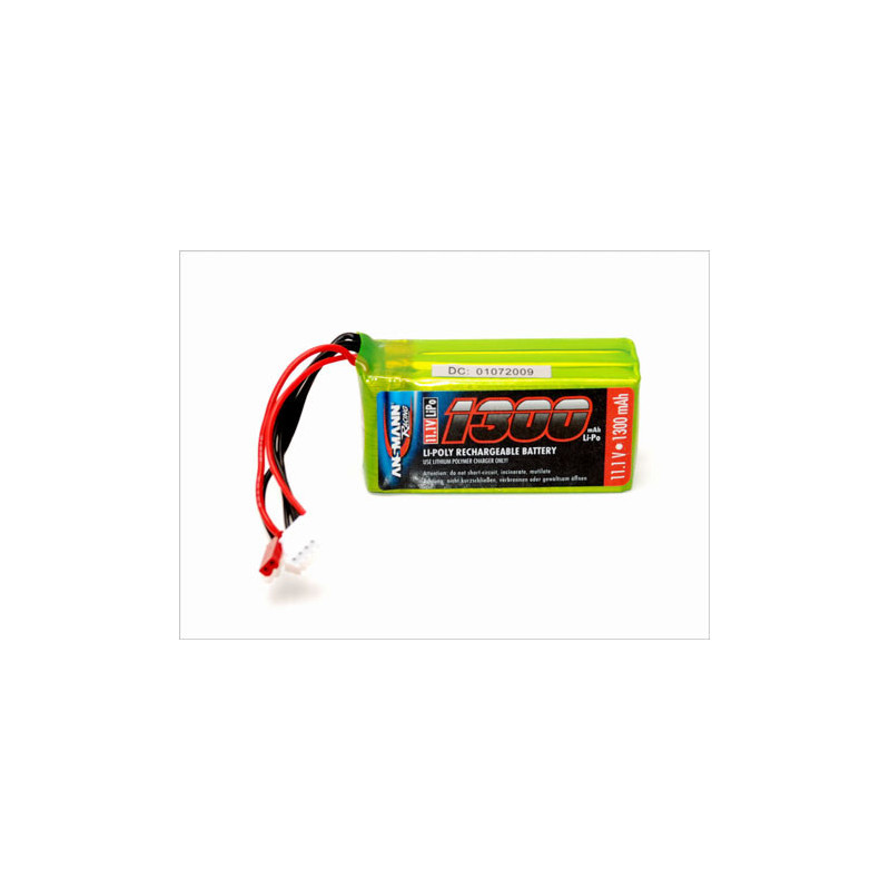 Part for electric helicopter Lipo battery 1300mAh 11.1 V | Scientific-MHD